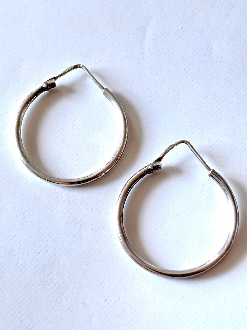 Vintage hoop earrings in 925 silver